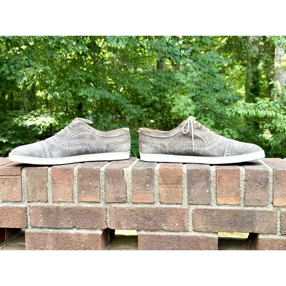 Allen Edmonds Strand Sneaker Grey Suede Men’s 12D Oxford Dress Shoes $300+ New